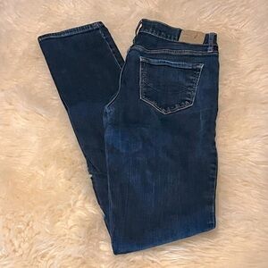Abercrombie & Fitch Dark Blue Skinny Long Jeans